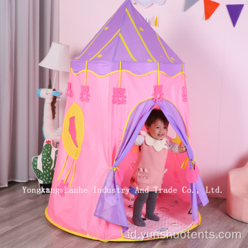 Portabel lipat anak bermain tenda cubby house castle